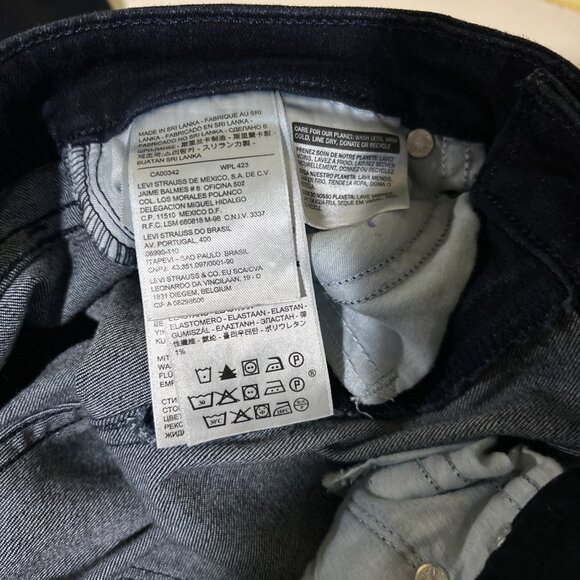 Levis Demi Curve Classic Boot Cut Jeans Womens Size 8 29 Dark Wash Denim - Picture 7 of 8